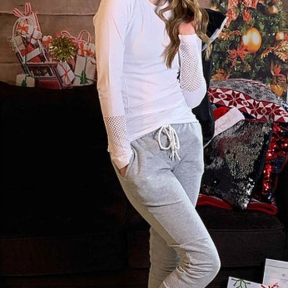 Love Life Fire Heather Lace Up Football Joggers - Picture 2 of 6